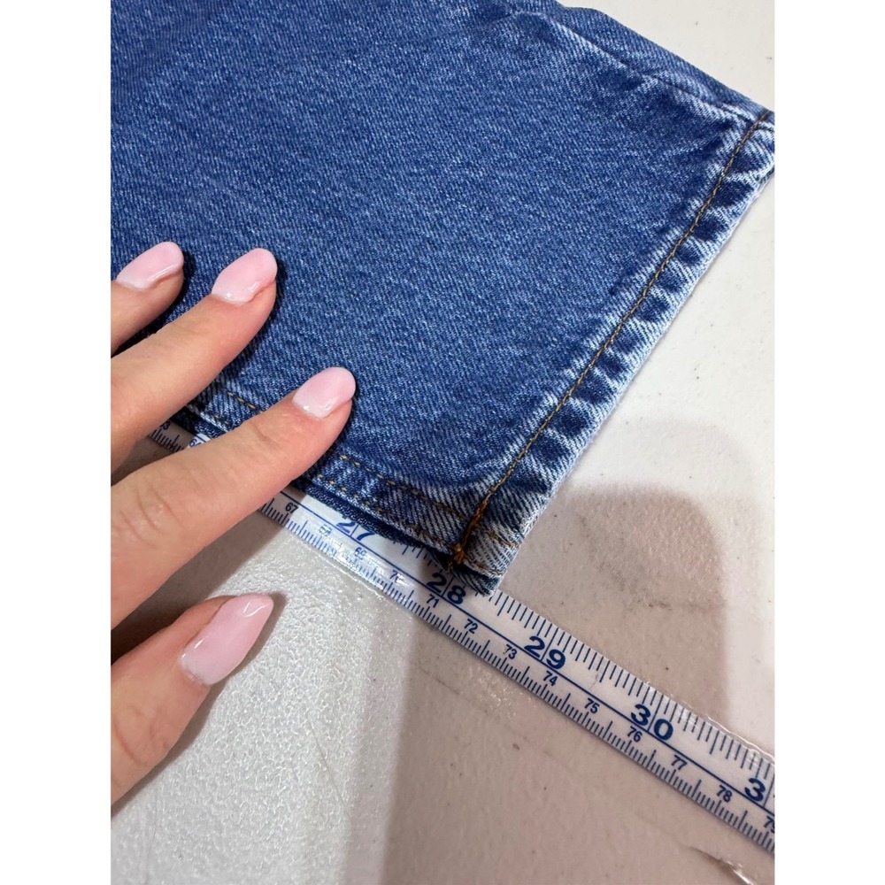 FRAME Le Nouveau Straight Jeans Womens 27 Blue High Rise Distressed 90s Style - Picture 11 of 11